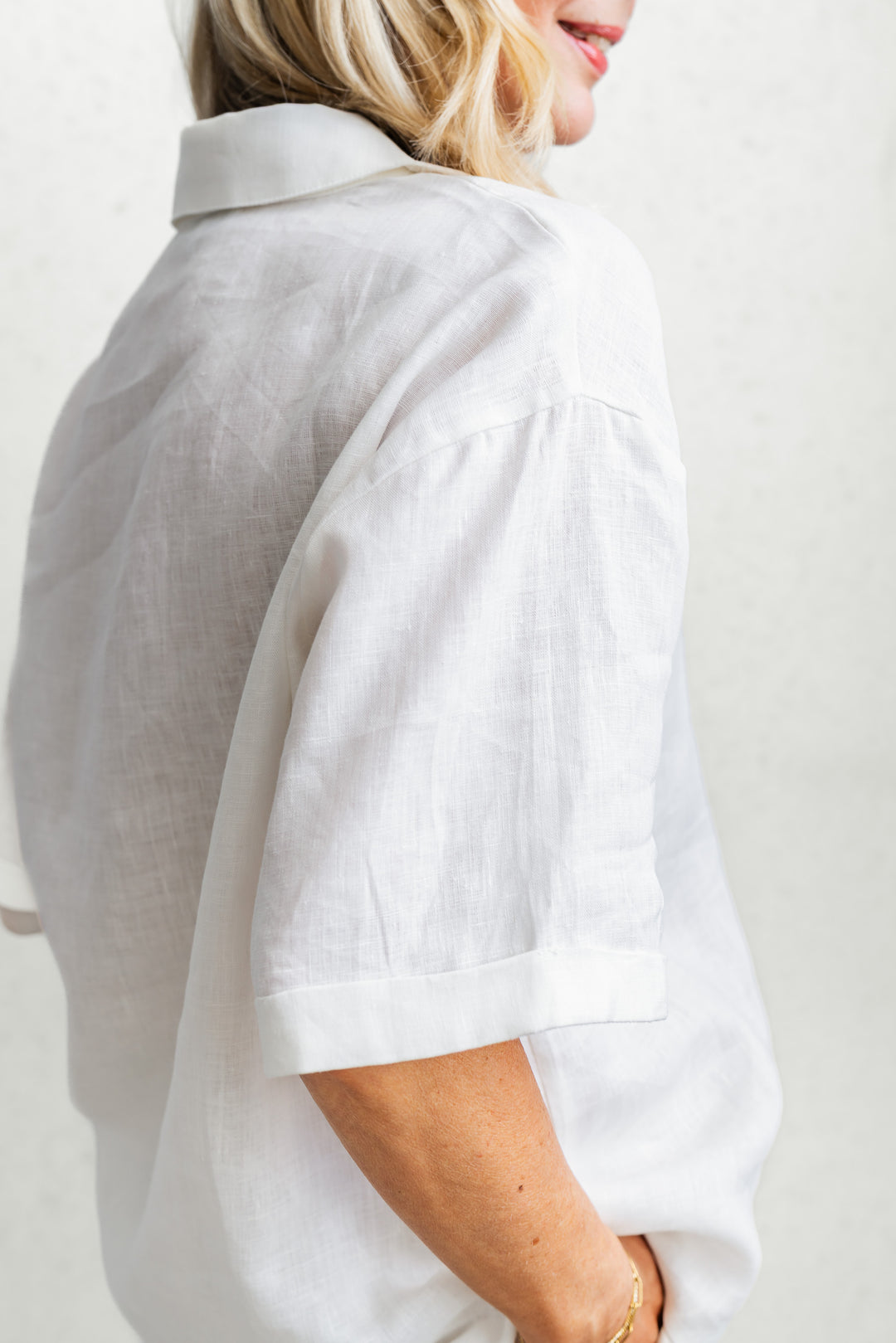 Lincoln Linen Shirt - White