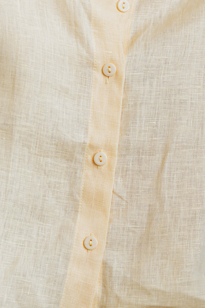 Lincoln Linen Shirt - Butter