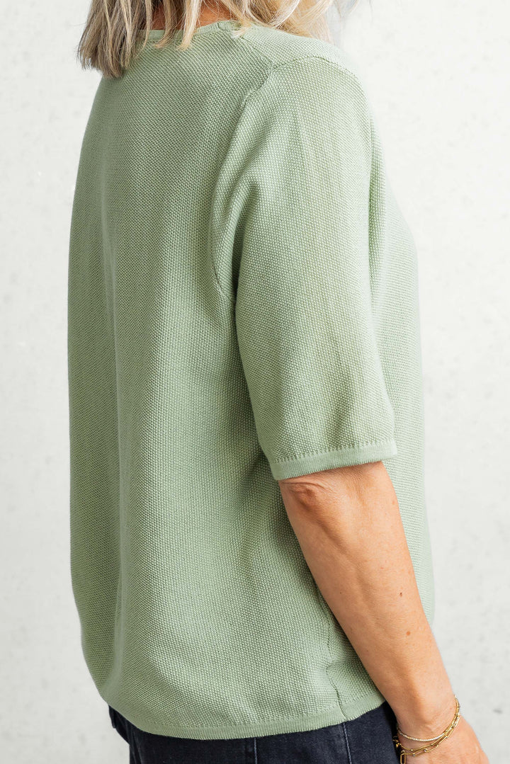 Bally Knit Tee - Sage