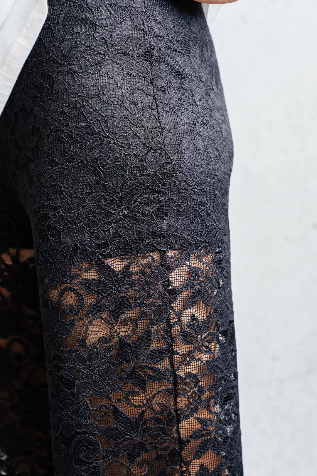 Zara Lace Pant - Black