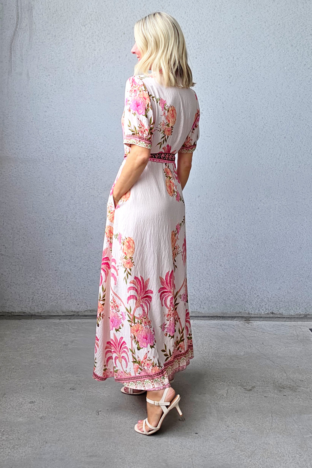 The Palms Midi Dress - Vanilla