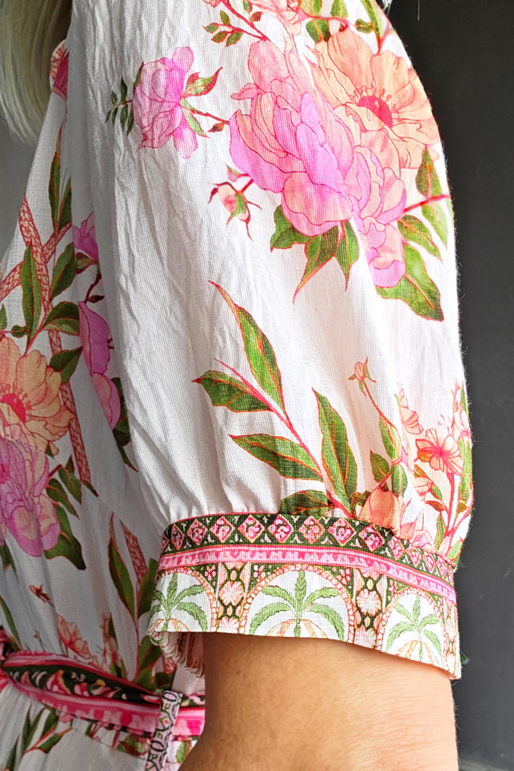 The Palms Midi Dress - Vanilla