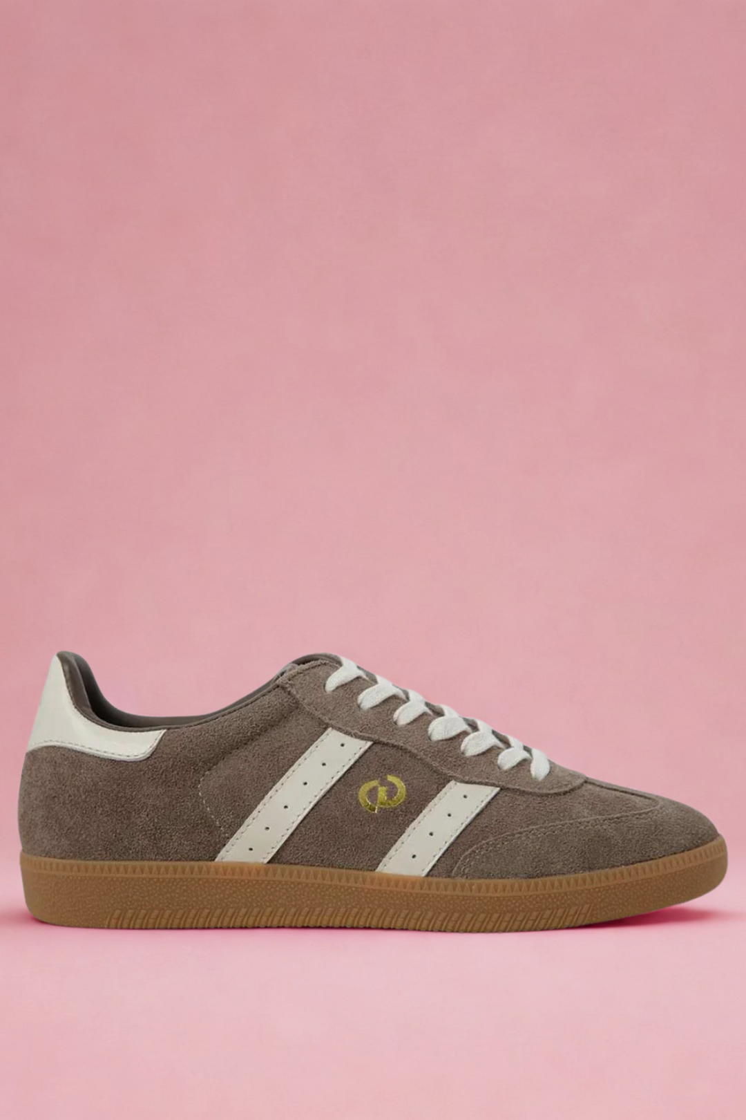 Parallel Suede Sneaker - Walnut/Ivory
