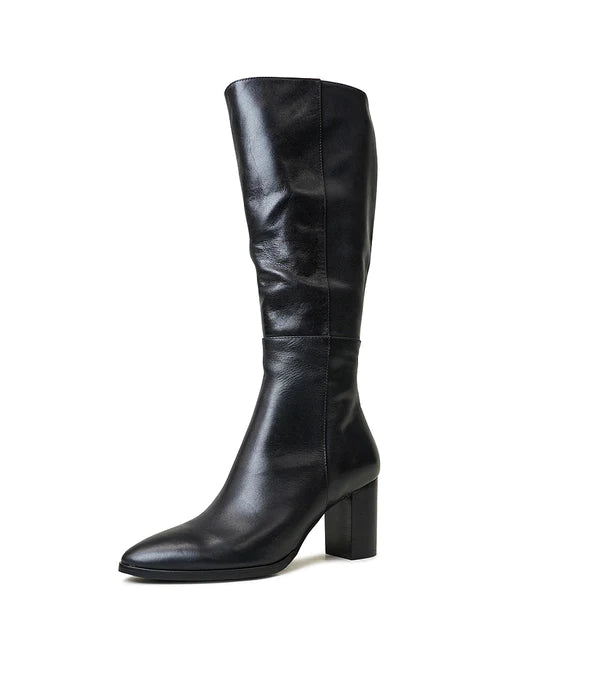 Allouta Knee High Boot - Black