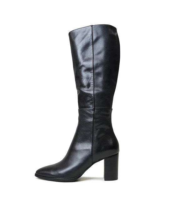 Allouta Knee High Boot - Black