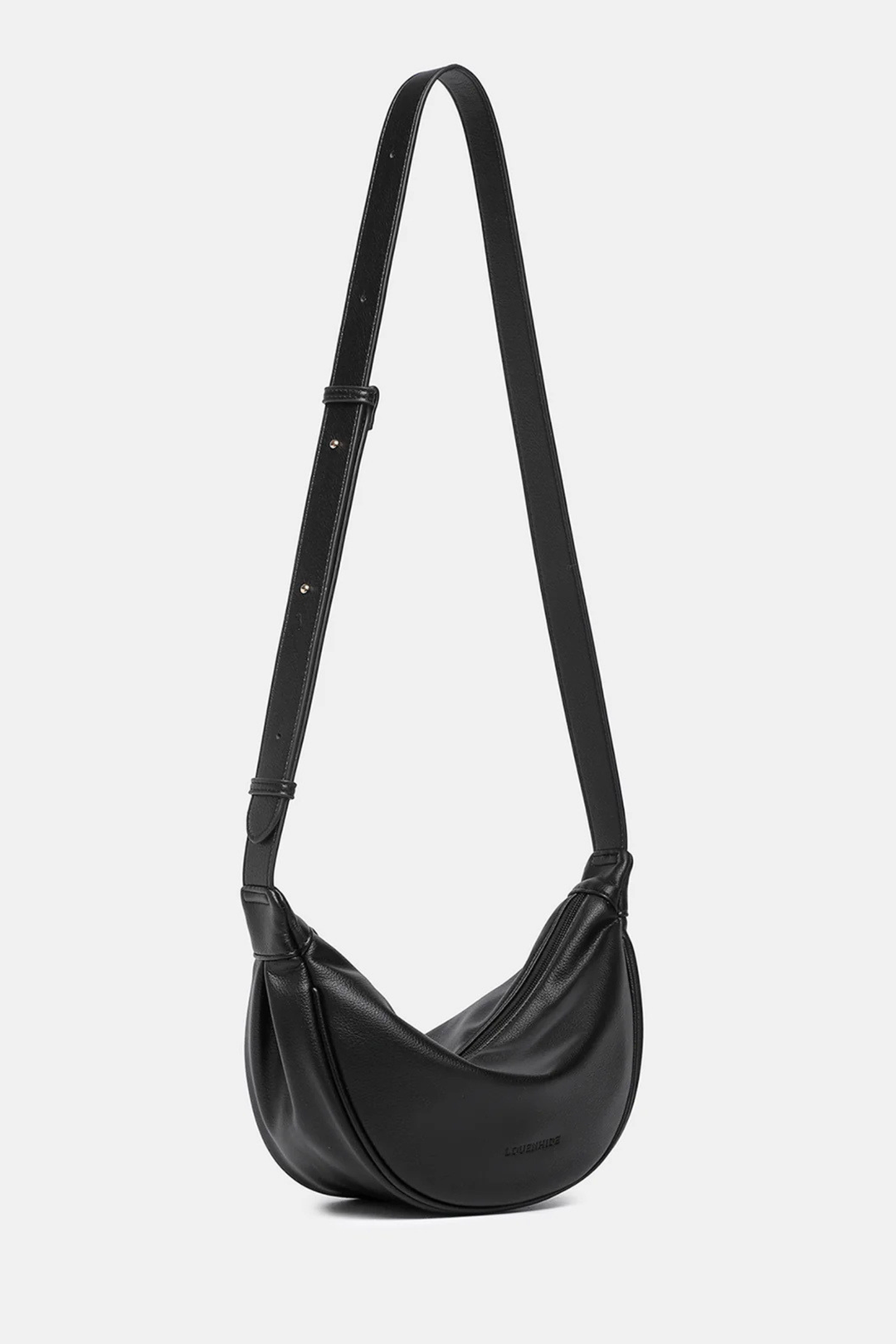 Sylvia PU Crossbody Bag - Black