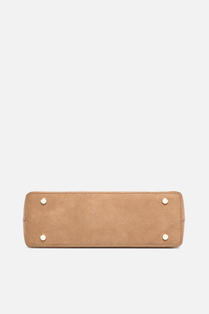 Nicole Suedette Handbag - Honey