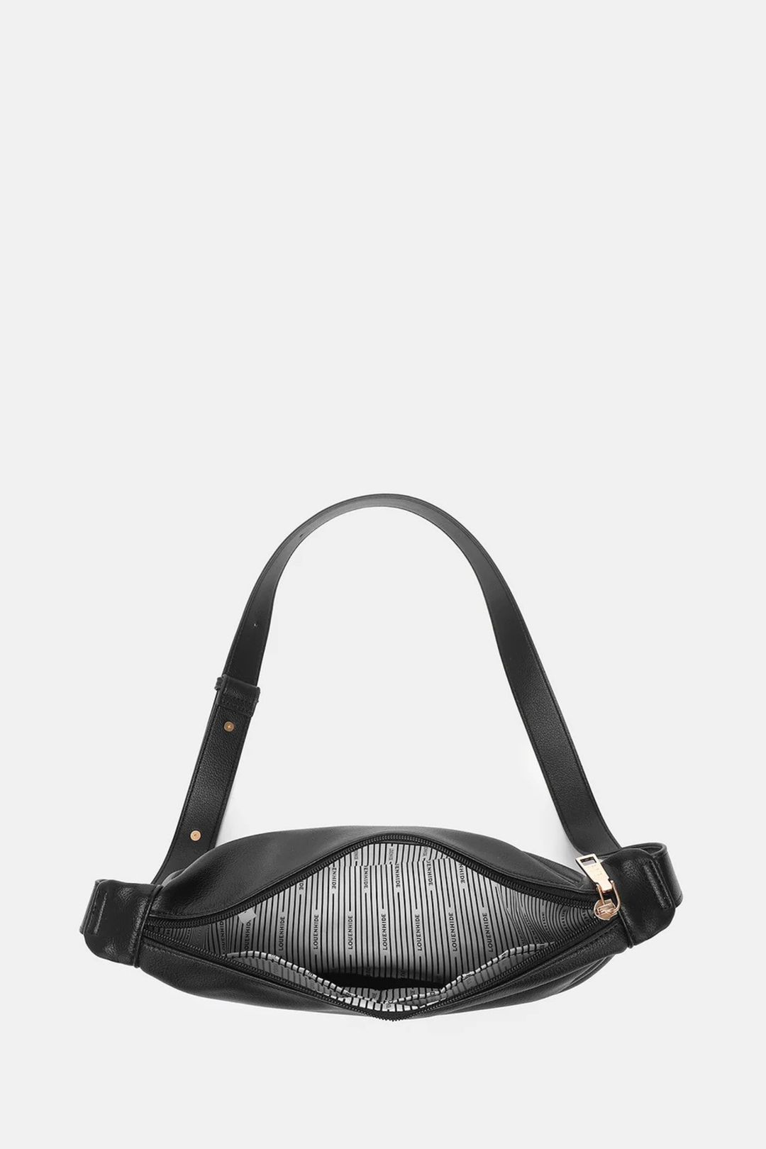 Sylvia PU Crossbody Bag - Black
