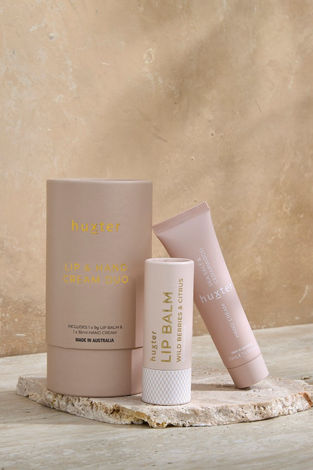 Lip and Hand Cream Duo - Sea Salt & Cedarwood - Mabel and Woods
