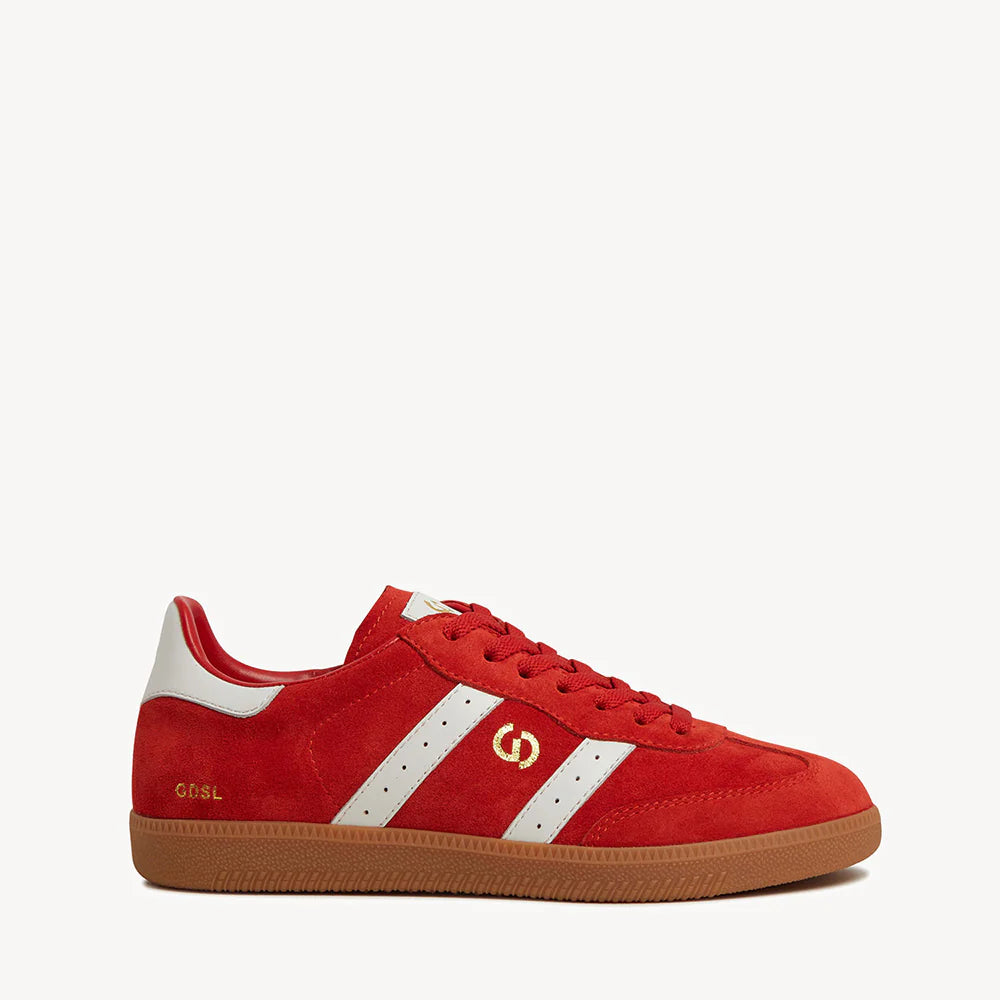 Parallel Suede Sneaker - Red / White