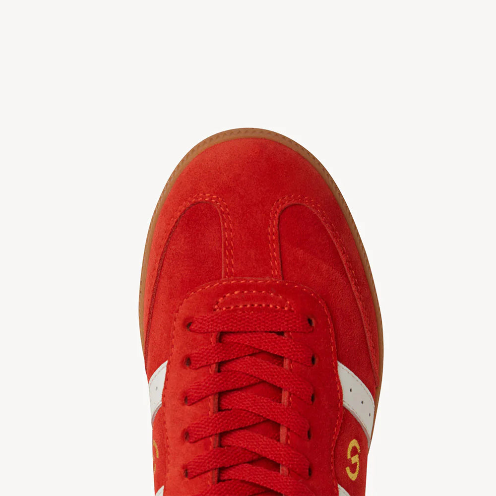 Parallel Suede Sneaker - Red / White
