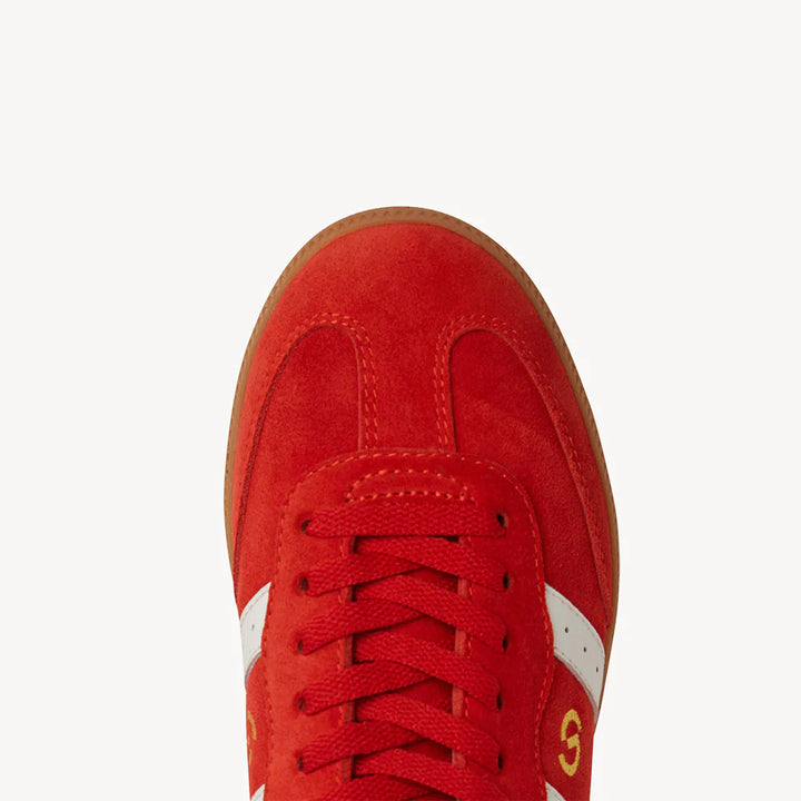 Parallel Suede Sneaker - Red / White