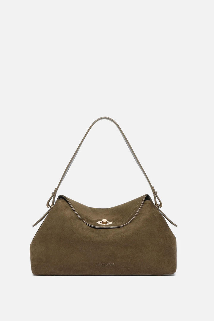 Nicole Suedette Handbag - Olive
