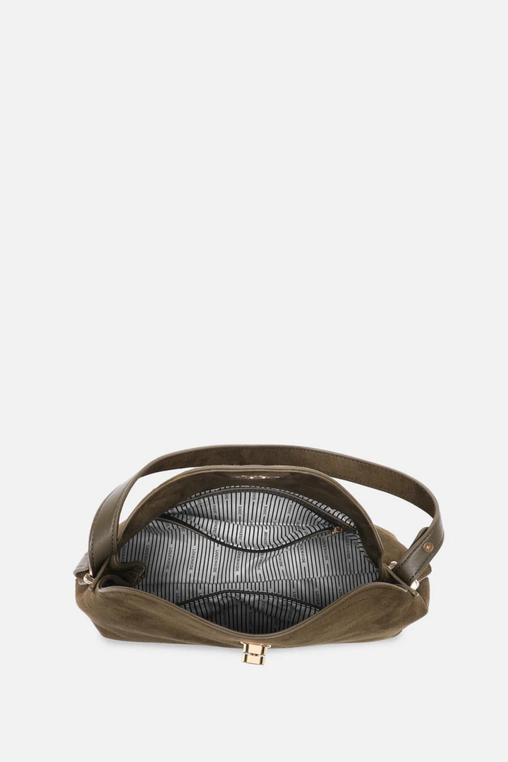 Nicole Suedette Handbag - Olive