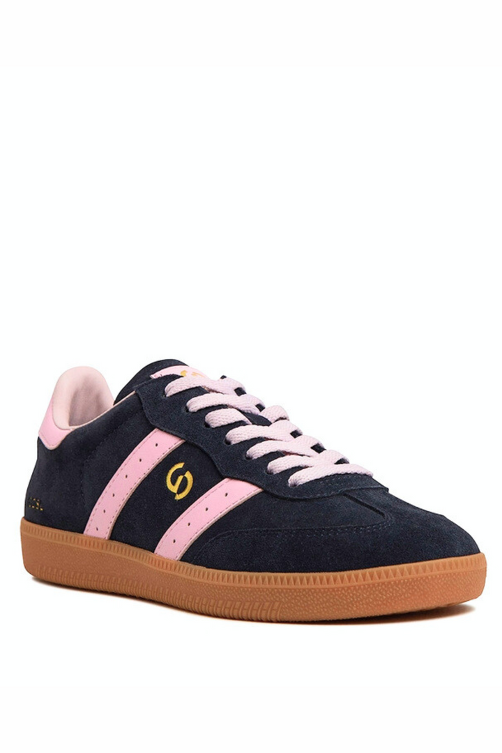 Parallel Suede Sneaker - Navy/Pink