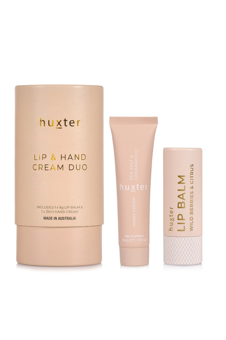 Lip and Hand Cream Duo - Sea Salt & Cedarwood - Mabel and Woods