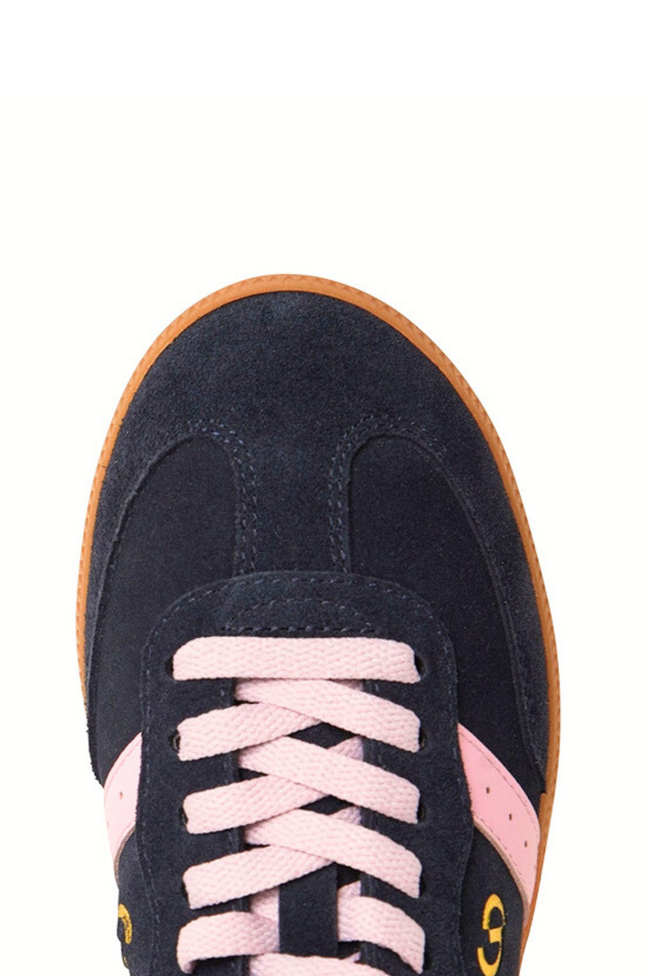 Parallel Suede Sneaker - Navy/Pink