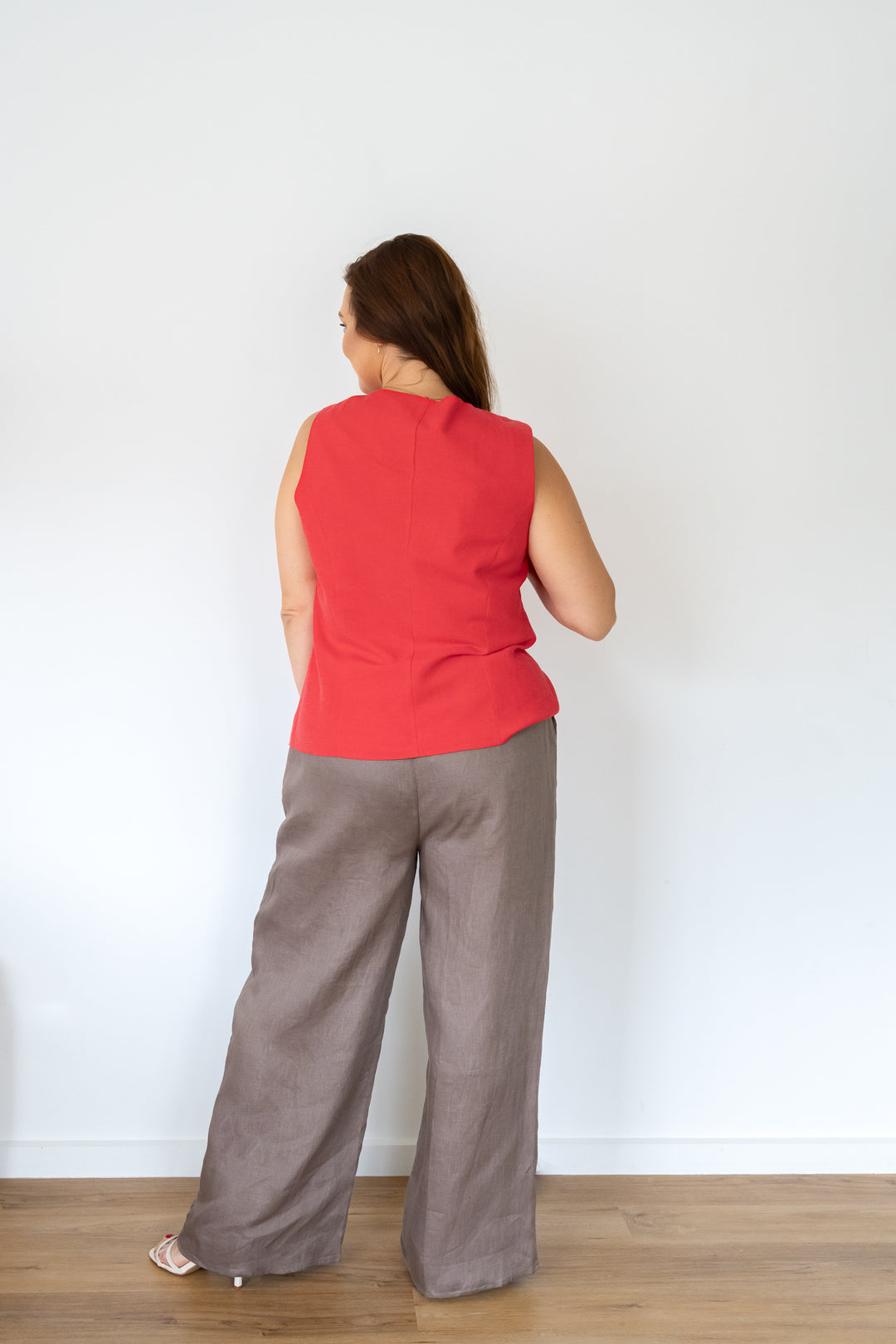 Darcy Linen Pant - Mocha