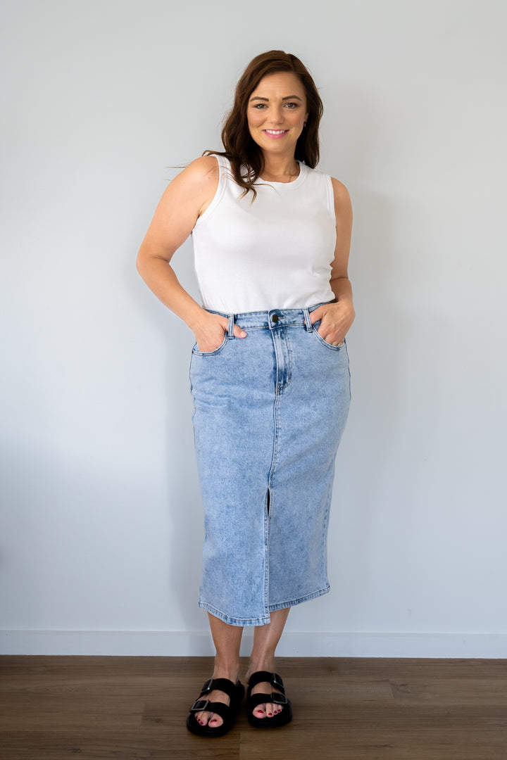 Jenson Denim Skirt - Blue