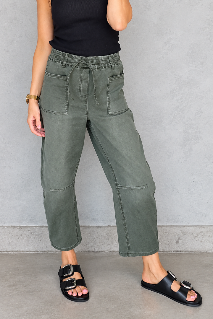 Barrel Jogger - Khaki