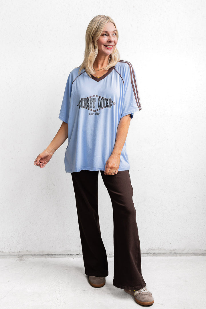 Sunset Lover Tee - Periwinkle