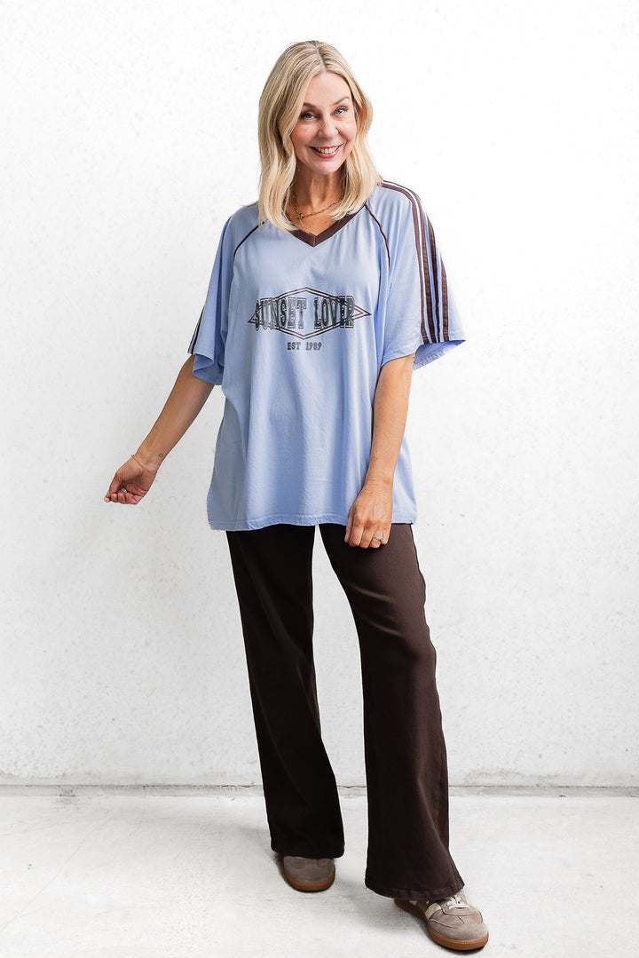 Sunset Lover Tee - Periwinkle