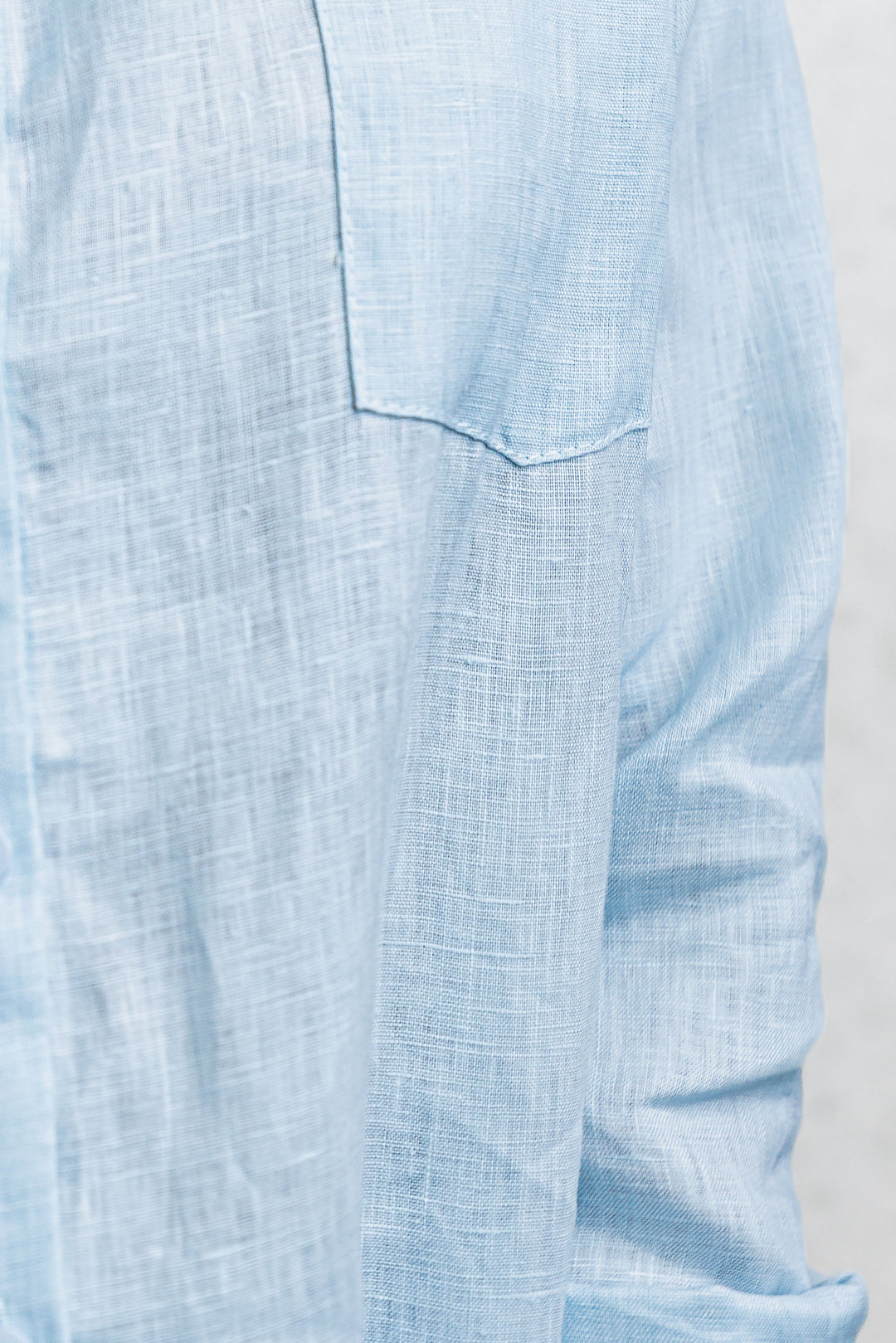 Boyfriend Linen Shirt - Blue