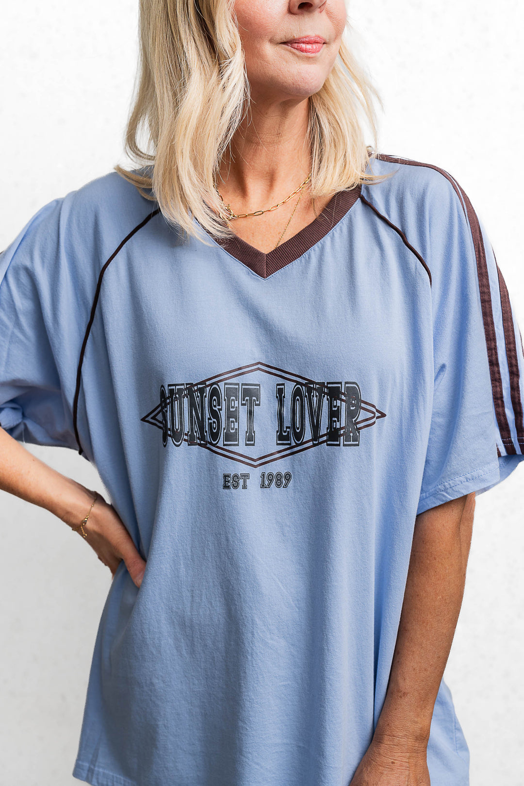 Sunset Lover Tee - Periwinkle