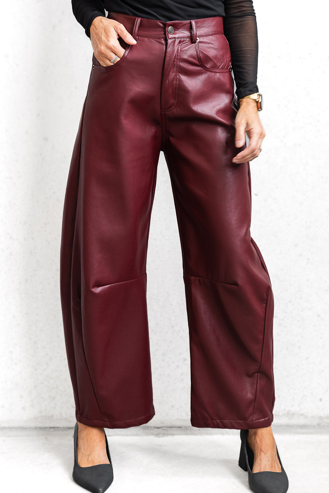 Bordeaux Barrel Pant