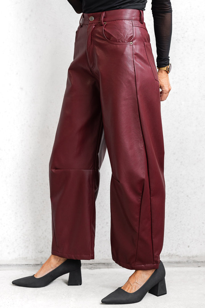 Bordeaux Barrel Pant