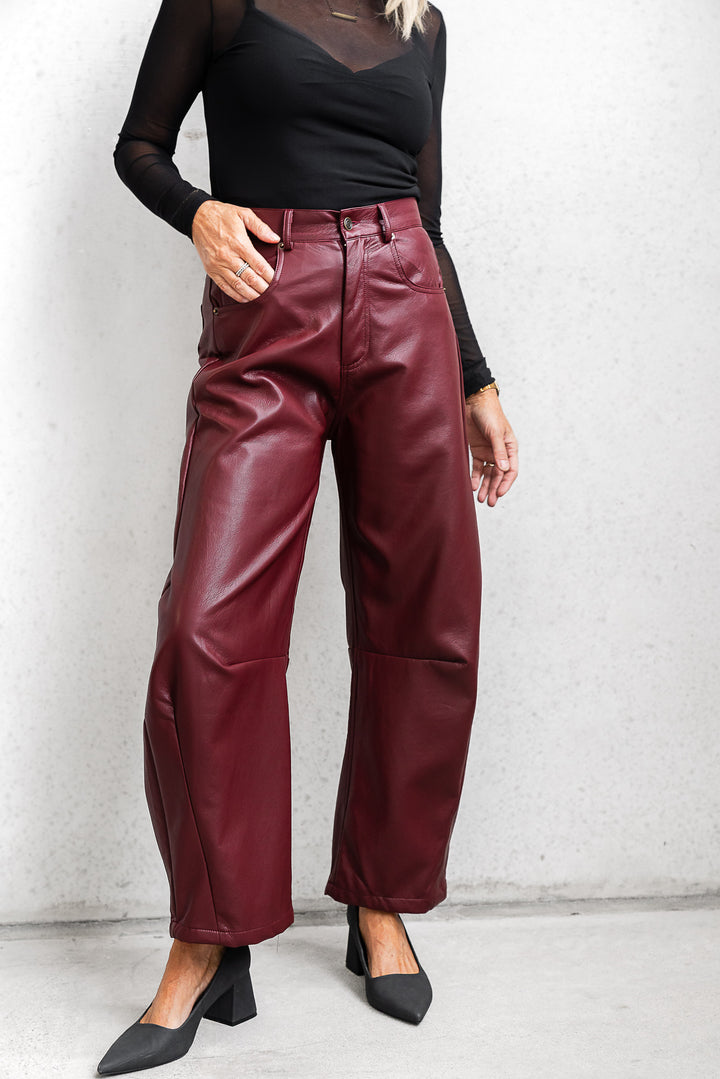 Bordeaux Barrel Pant