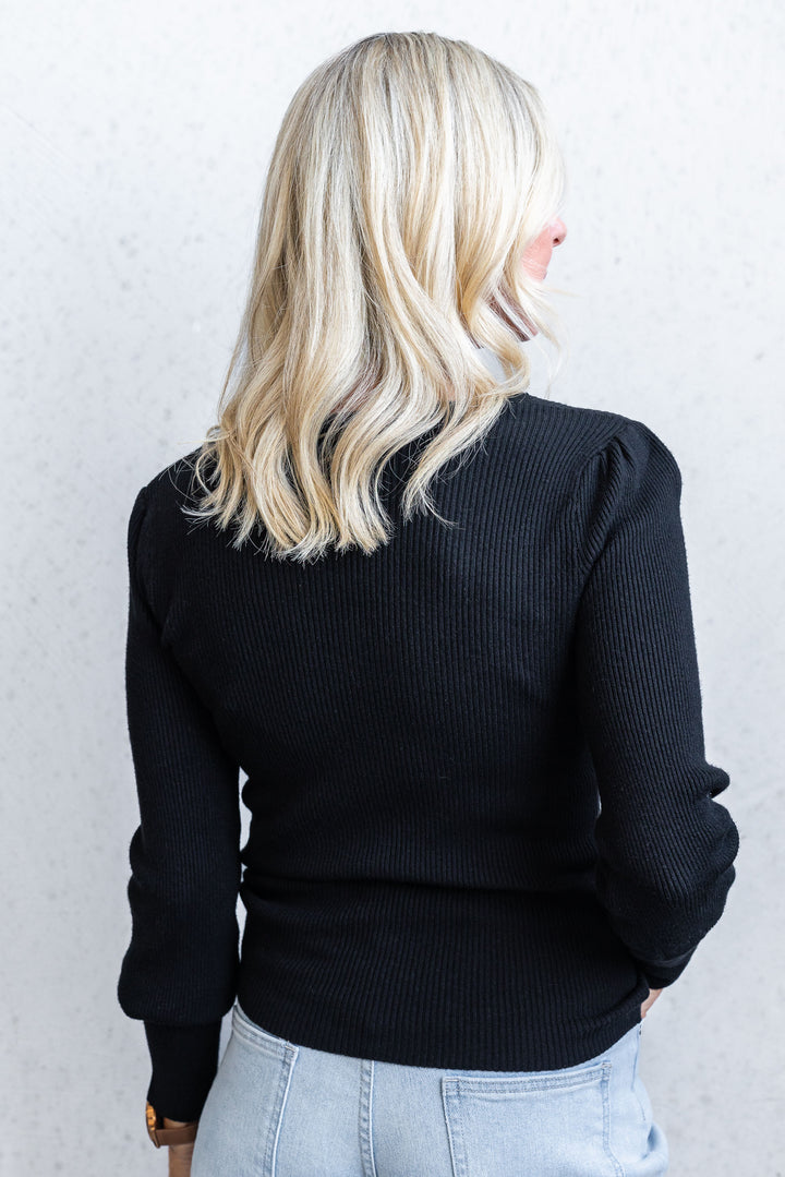 Isabella Rib Knit - Black