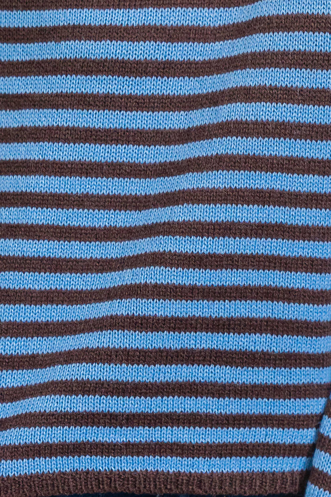 Cara Stripe Knit - Blue / Choc