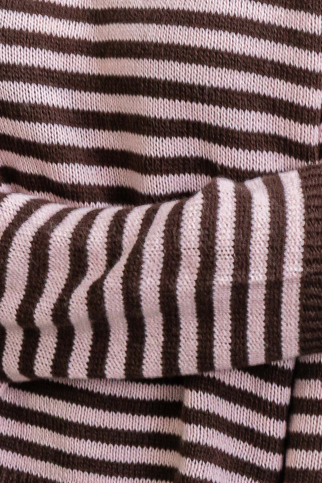 Cara Stripe Knit - Pink / Choc