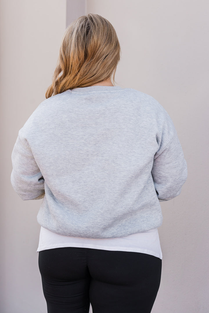 The Mabel Sweatshirt - Grey Marle