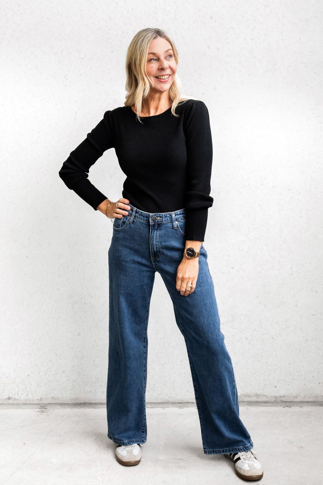 Anita Straight Leg Jean - Dark Wash