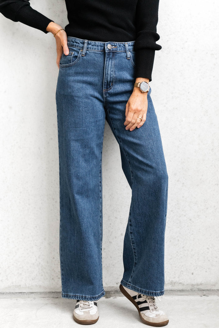 Anita Straight Leg Jean - Dark Wash