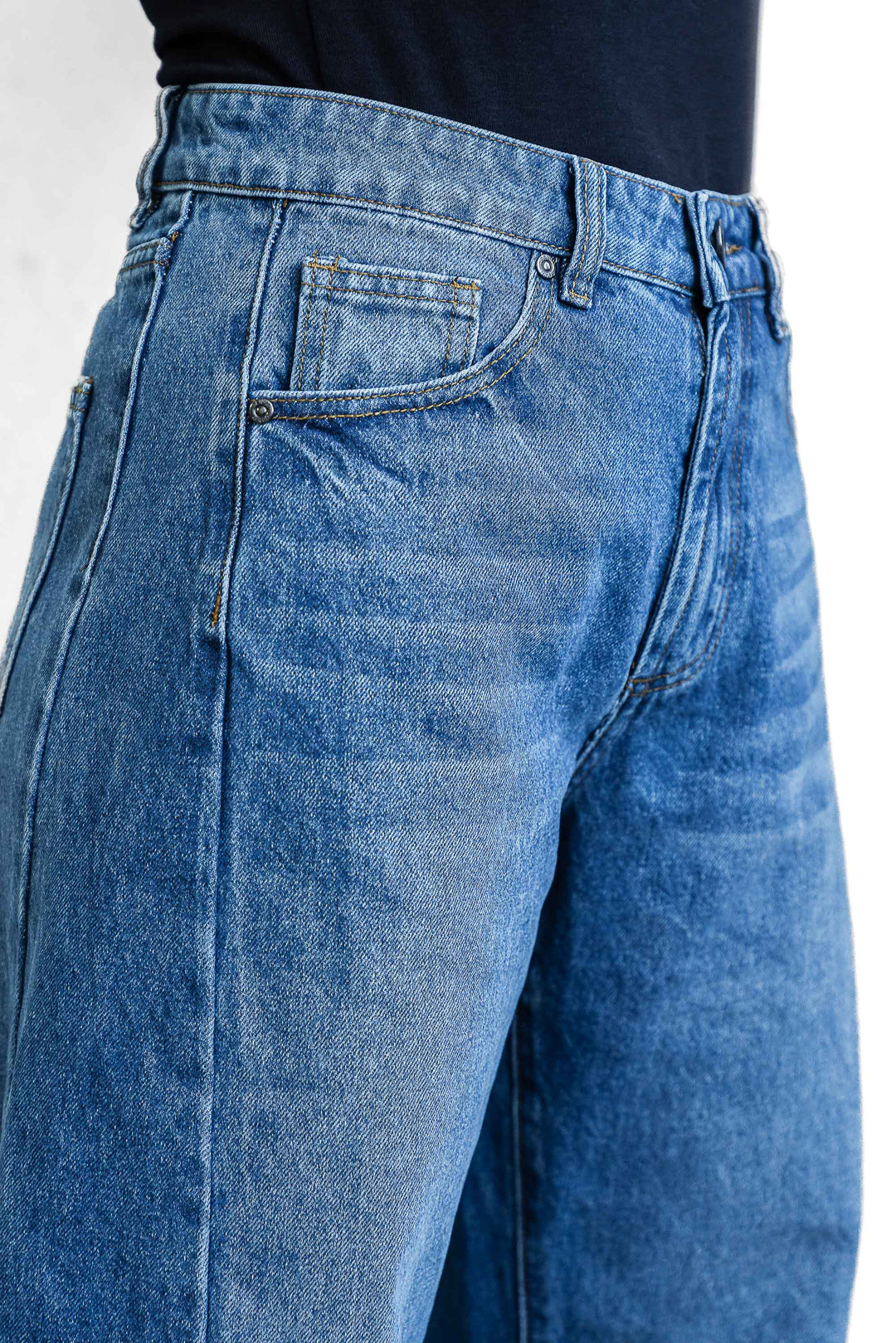 Lena Boyfriend Jean - Mid Blue