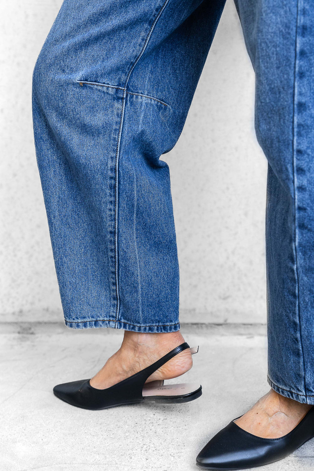 Lena Boyfriend Jean - Mid Blue