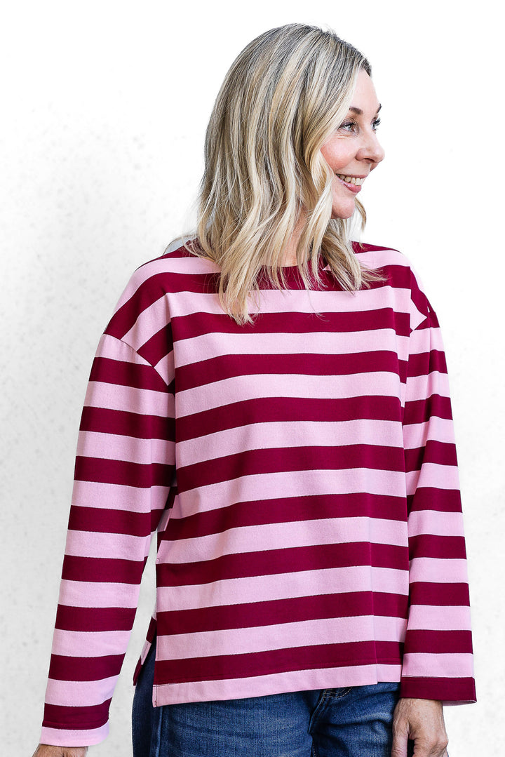 Jax Stripe Top - Pink