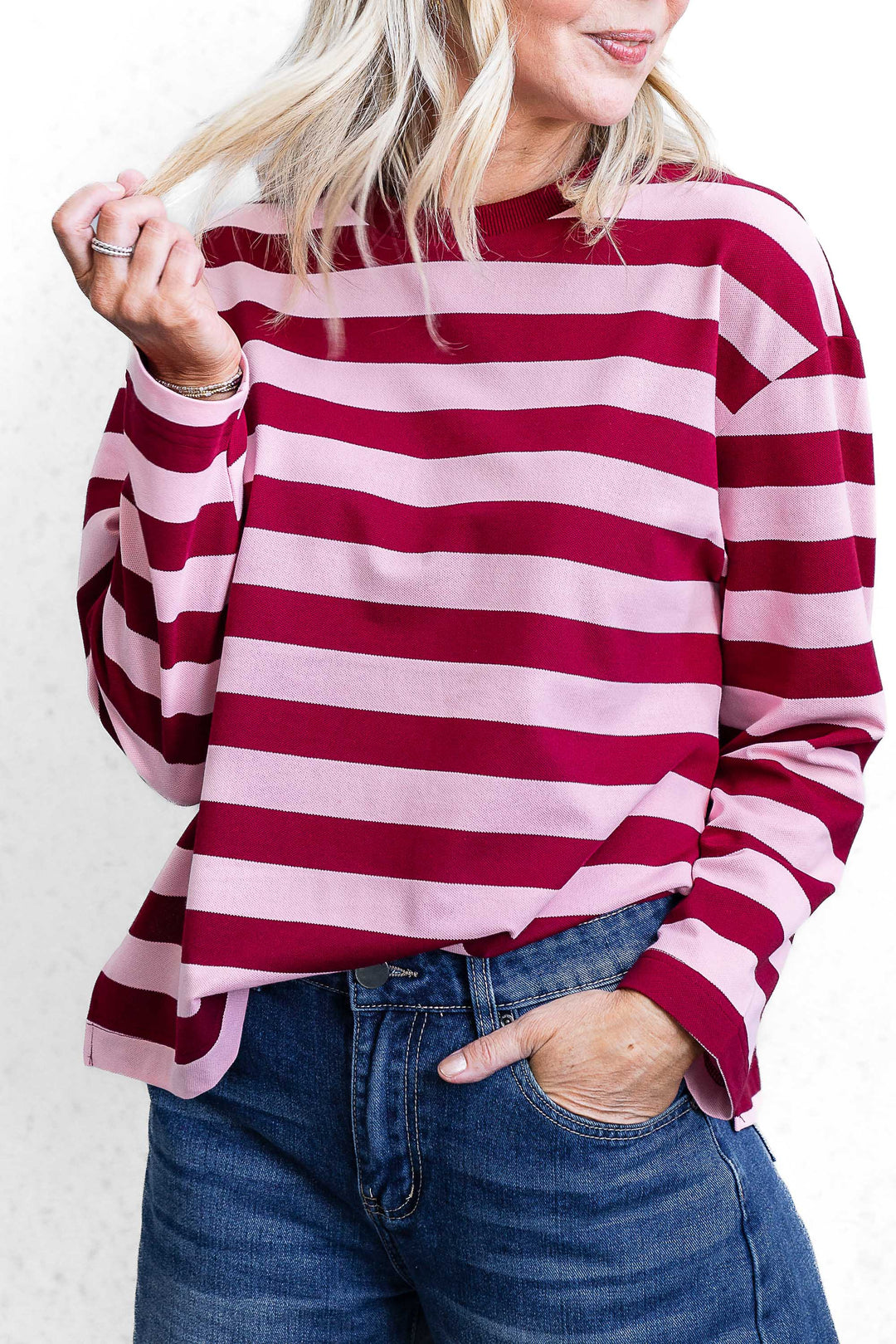 Jax Stripe Top - Pink