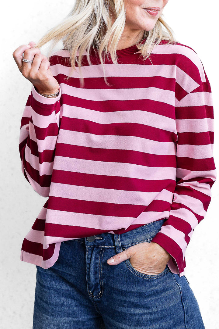 Jax Stripe Top - Pink