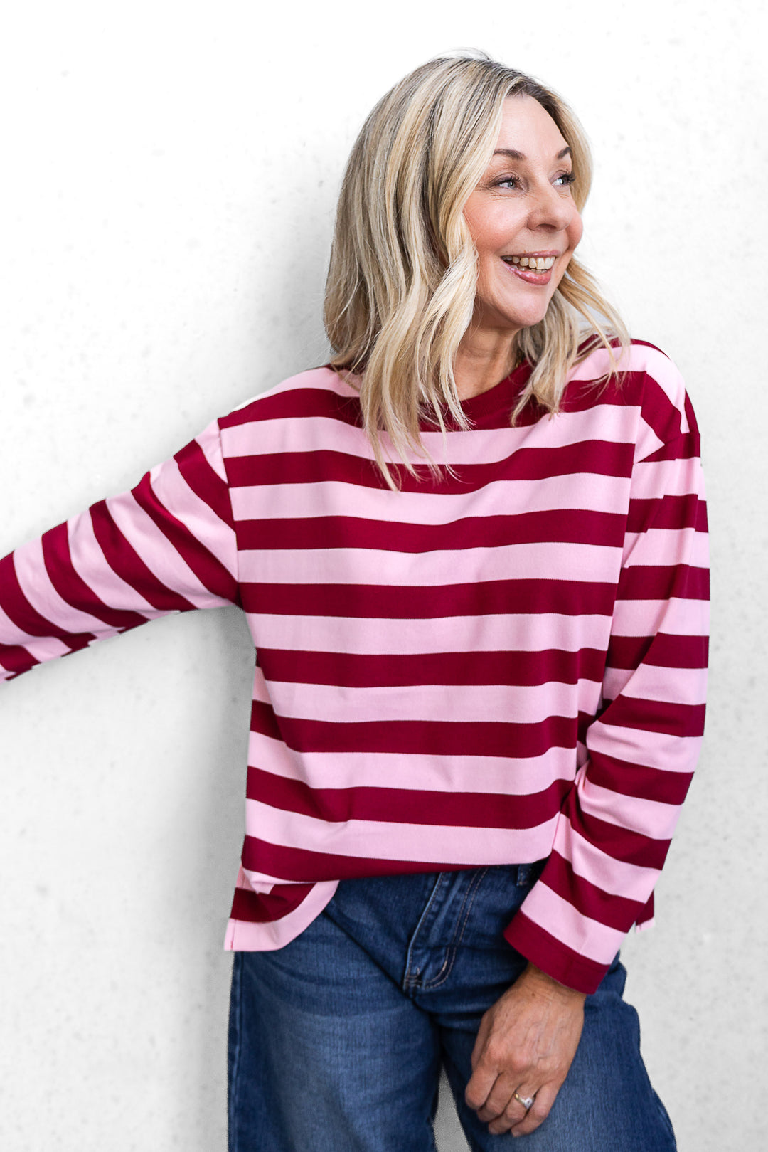 Jax Stripe Top - Pink