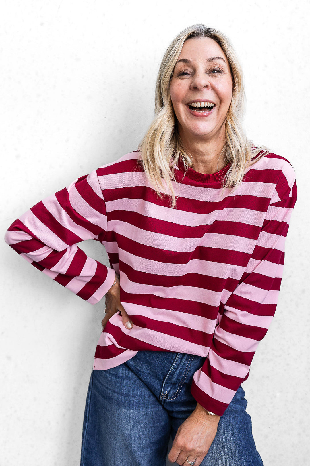 Jax Stripe Top - Pink