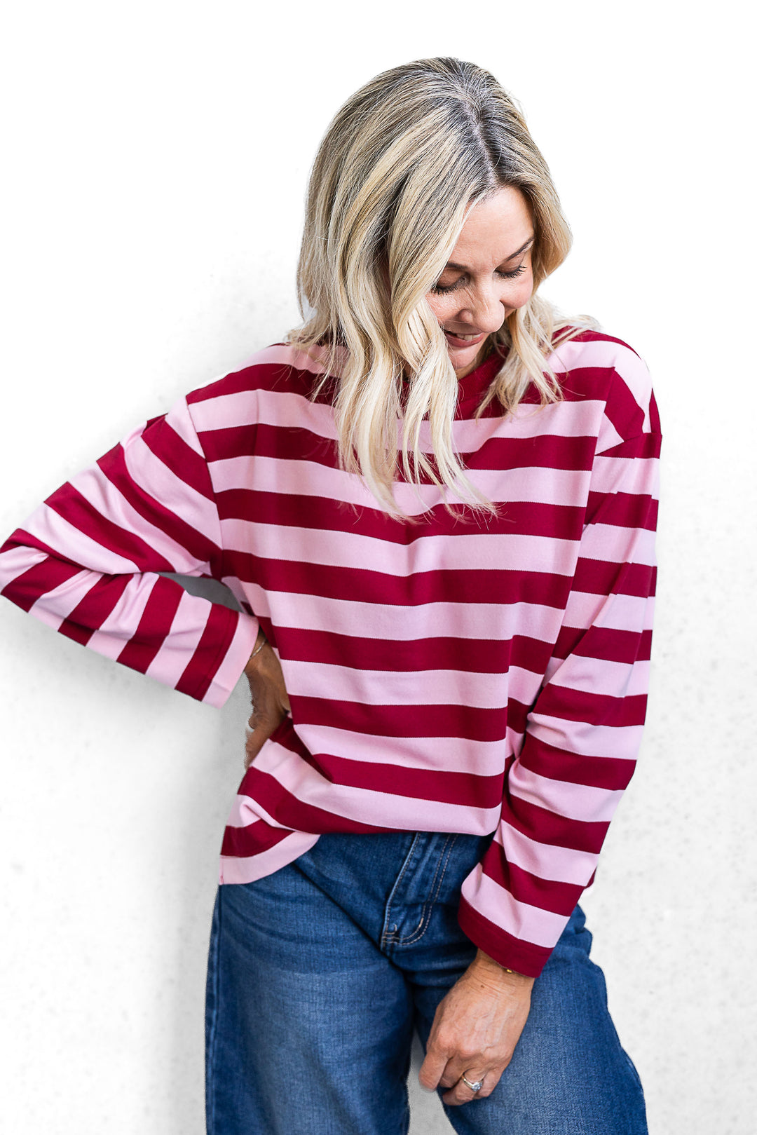 Jax Stripe Top - Pink