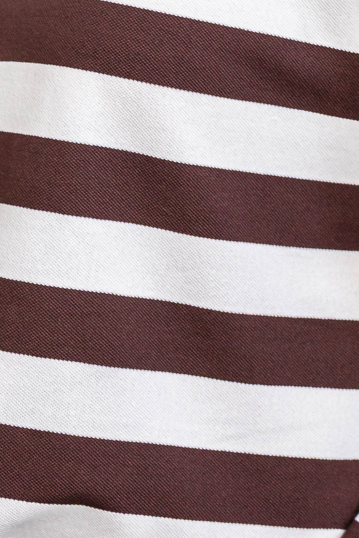Jax Stripe Top - Chocolate