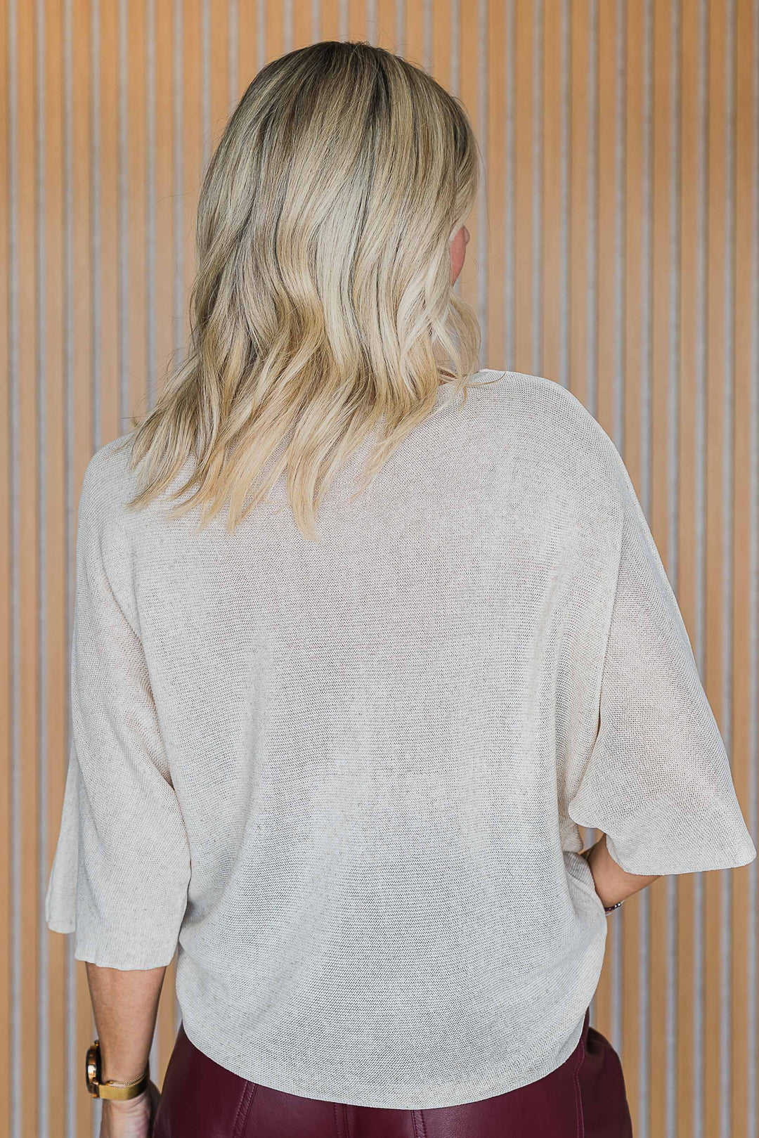 Spring Light Knit Top - Latte