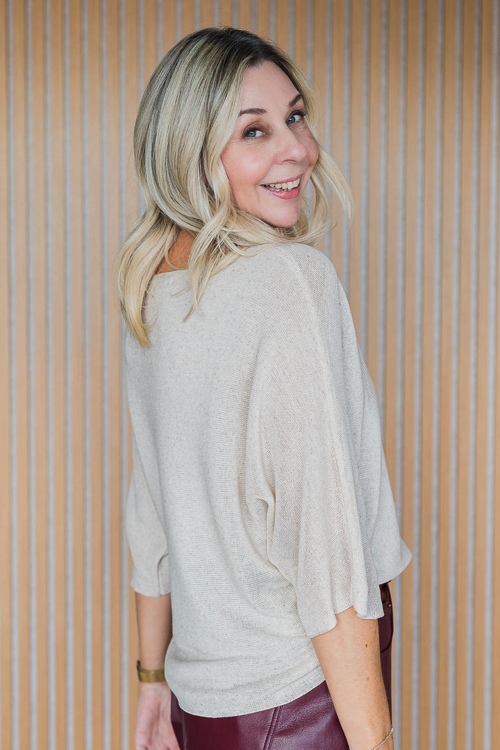 Spring Light Knit Top - Latte