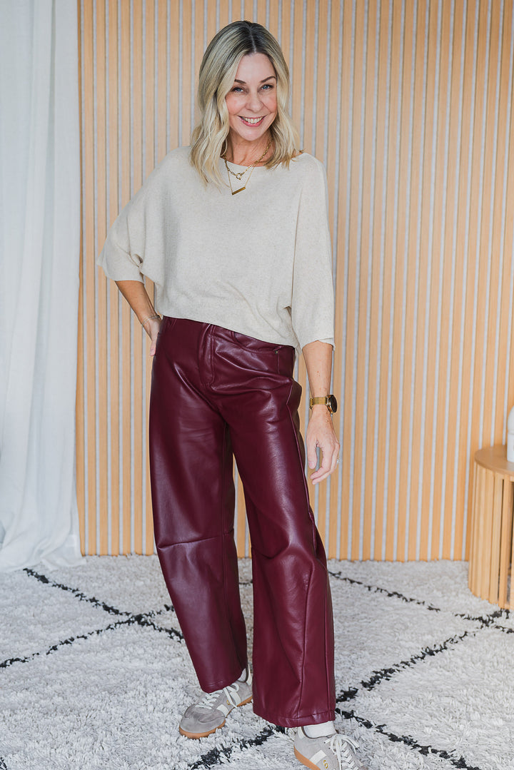 Spring Light Knit Top - Latte