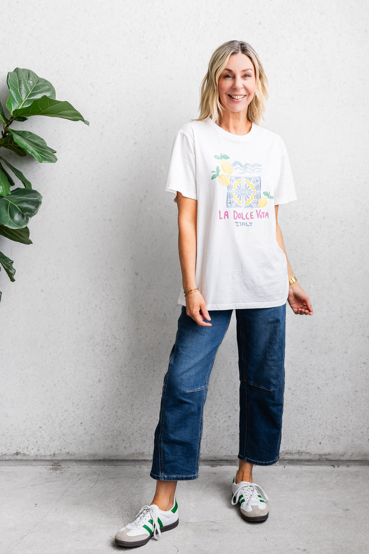 La Dolce Vita Tee - White
